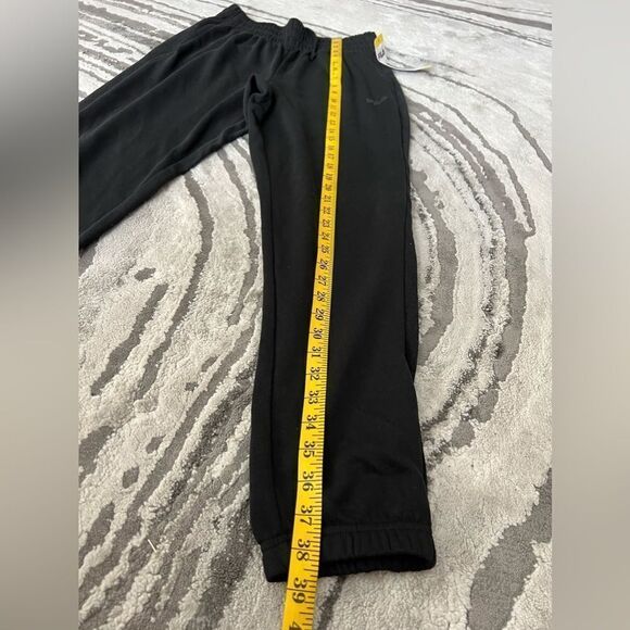 FILA Women’s French Terry Cloth Black Elastic Waist Joggers - Picture 8 of 9